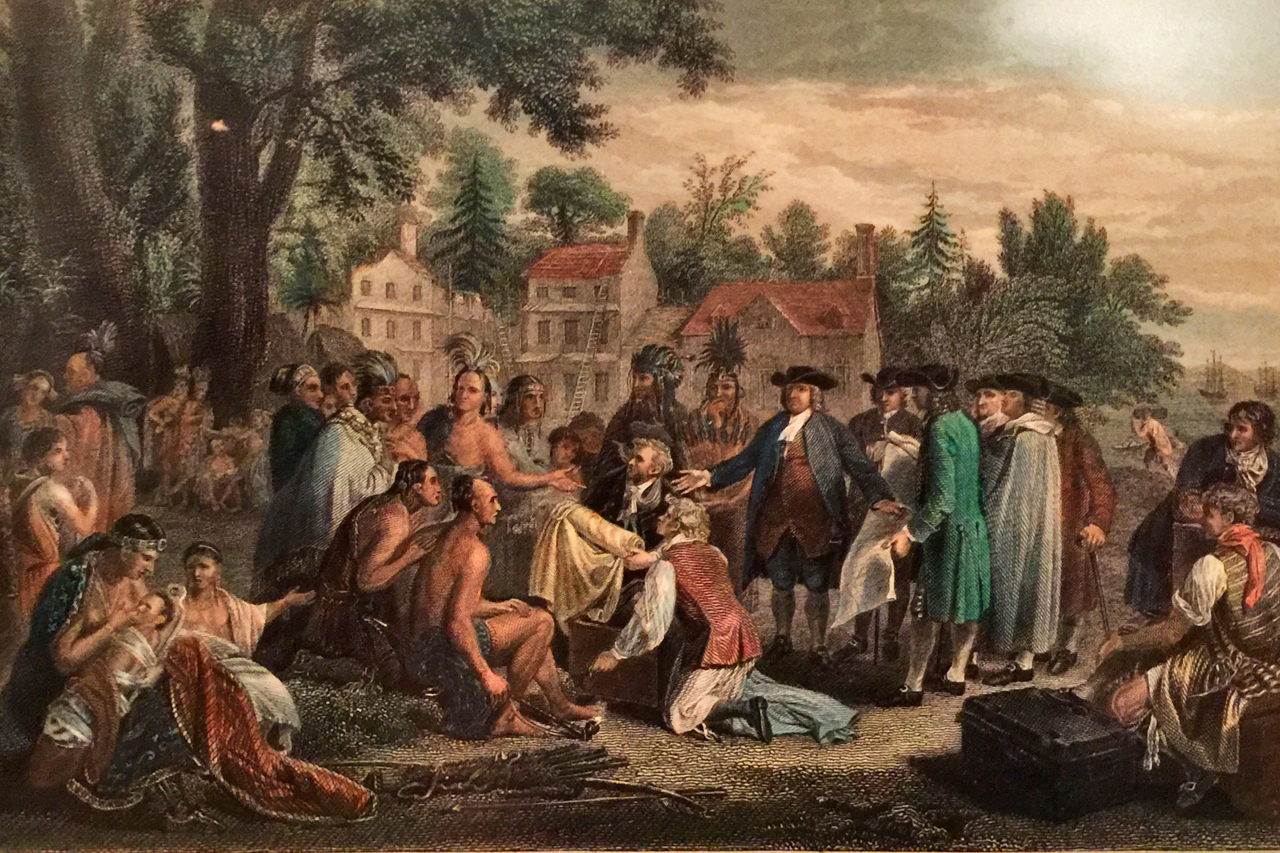 William Penn and Lenape Indians