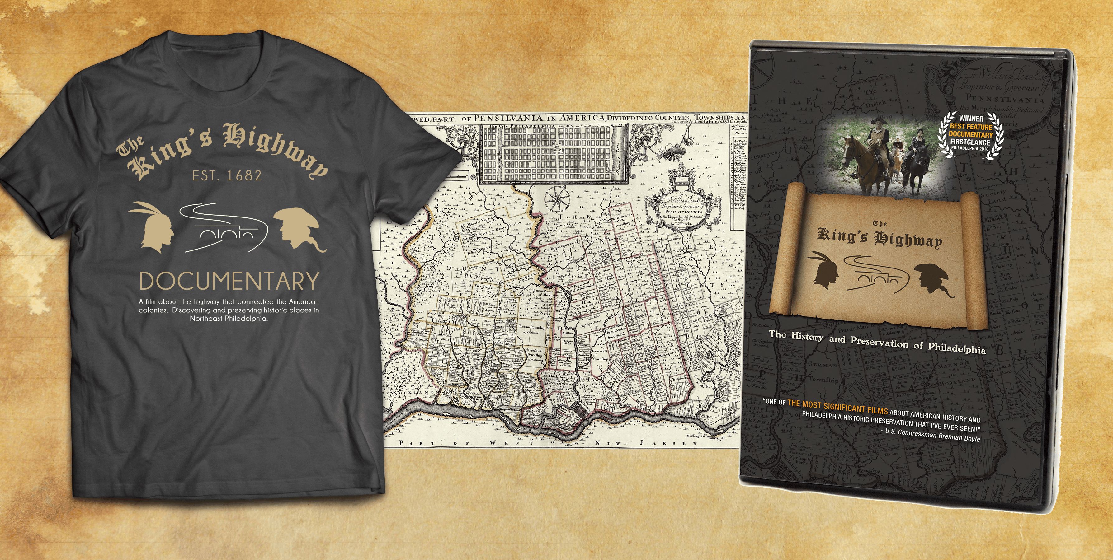 Shirt + DVD + Map Combo
