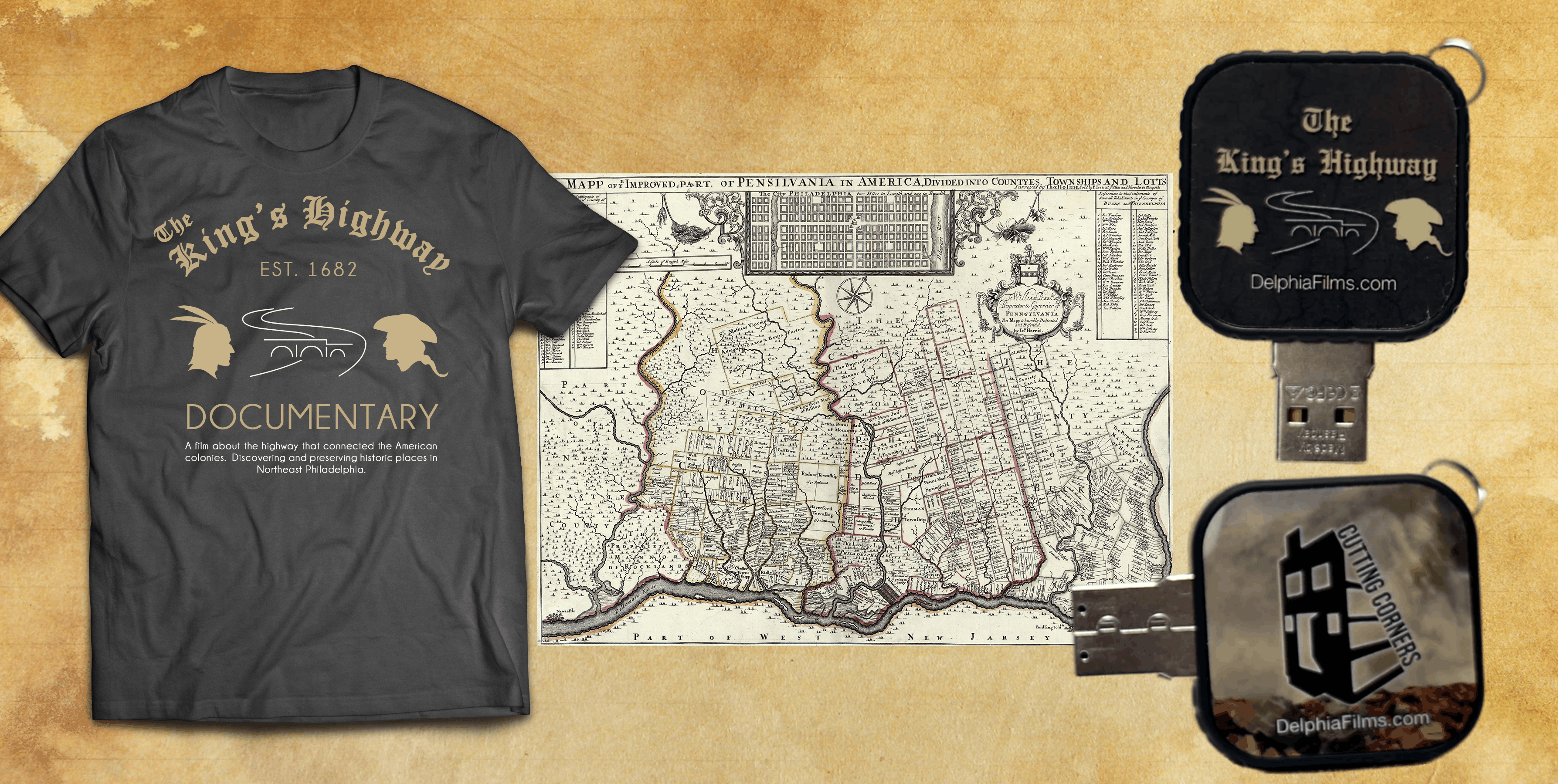 Shirt + USB + Map Combo